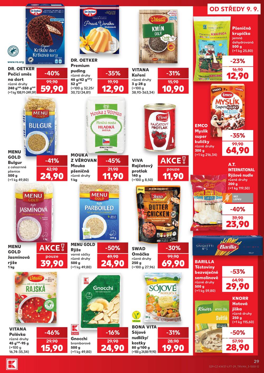 Leták Kaufland - Kaufland 9.9. - 15.9. - Kaufland - Praha 4 (Michle) - strana 29