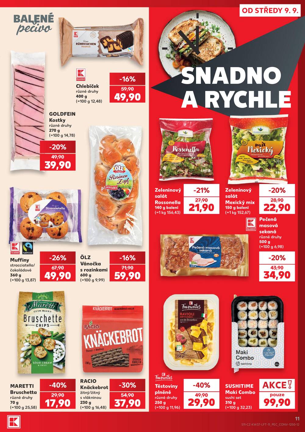 Kaufland 9.9. - 15.9. - Kaufland - Prostějov (Okružní ulice)
