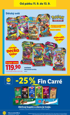 Lidl Čtvrtek od 10.9. do 13.9.2026