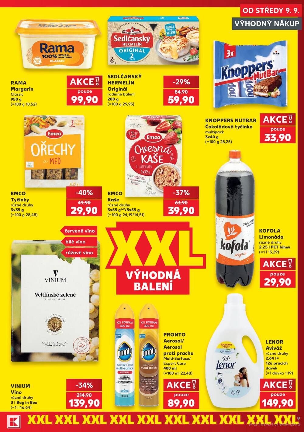 Leták Kaufland - Kaufland 9.9. - 15.9. - Kaufland Přerov (Želatovská) - strana 9