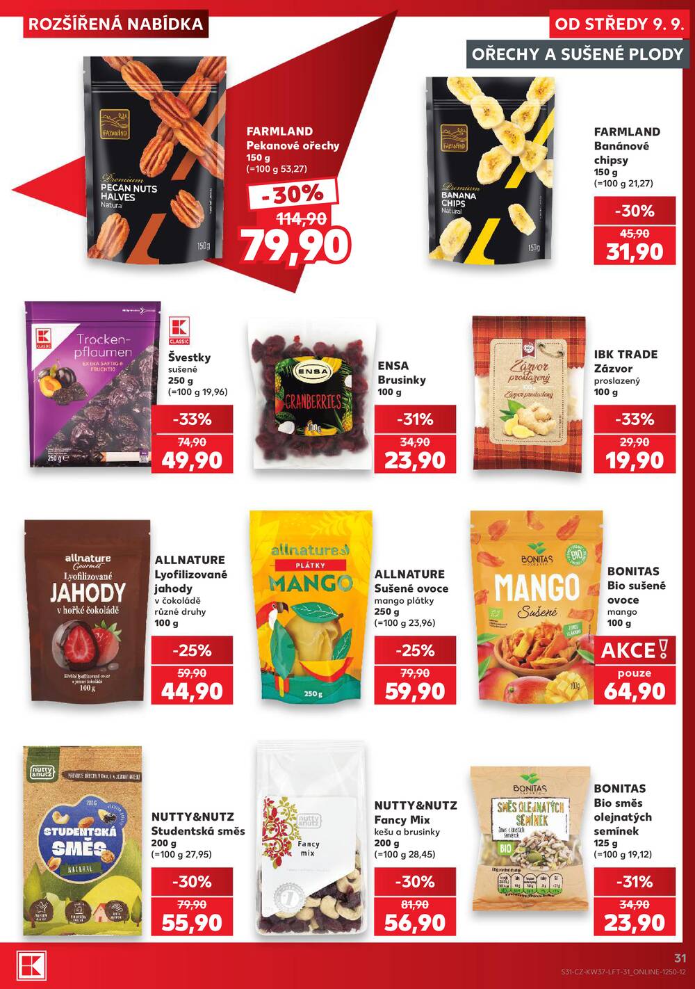 Leták Kaufland - Kaufland 9.9. - 15.9. - Kaufland - Kuřim - strana 31