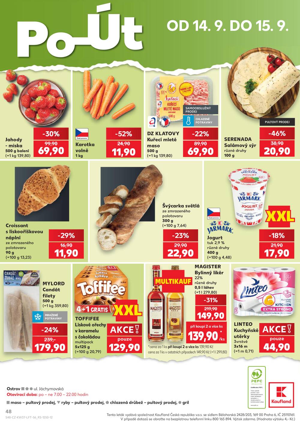 Leták Kaufland - Kaufland 9.9. - 15.9. - Kaufland - Ostrov - Jáchymovská - strana 48 Leták Kaufland - Kaufland 9.9. - 15.9. - Kaufland - Ostrov - Jáchymovská - strana 48