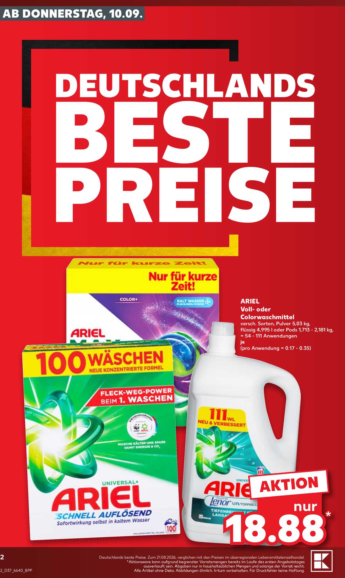 Leták Kaufland Německo 10.9.-16.9.2026 strana 2
