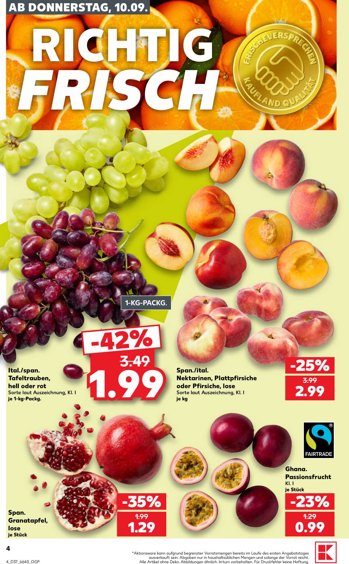Leták Kaufland Německo 10.9.-16.9.2026 strana 4