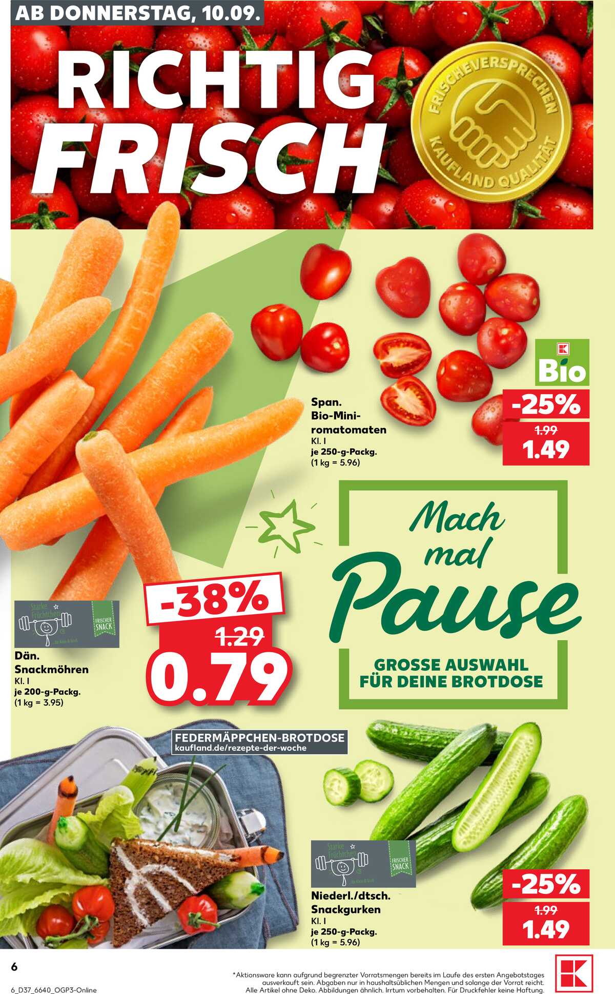 Leták Kaufland Německo 10.9.-16.9.2026 strana 6