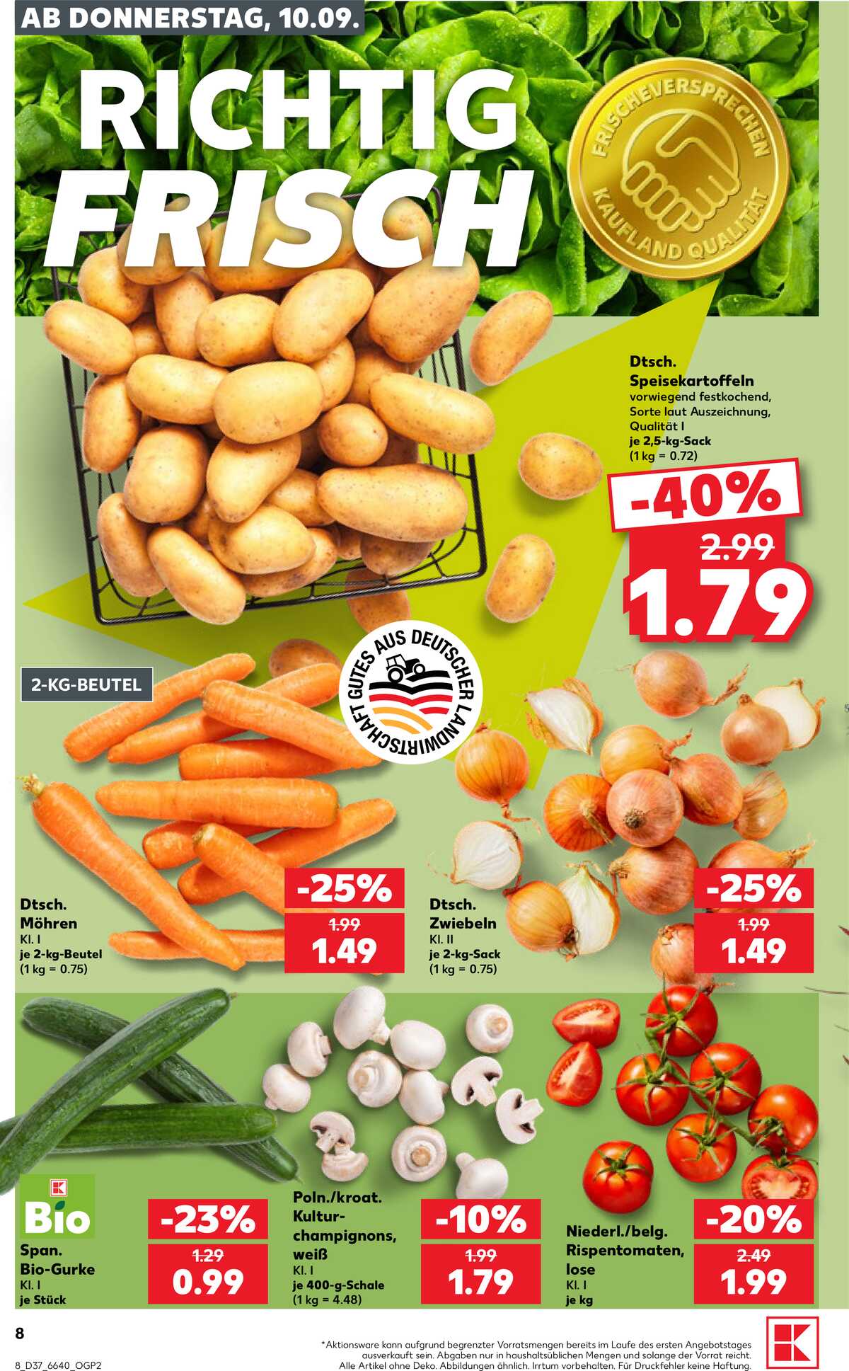 Leták Kaufland Německo 10.9.-16.9.2026 strana 8