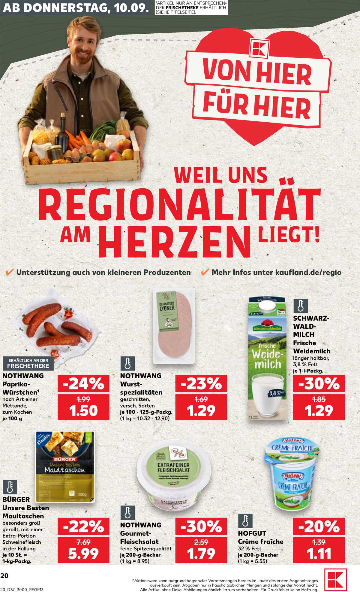 Leták Kaufland Německo 10.9.-16.9.2026 strana 20