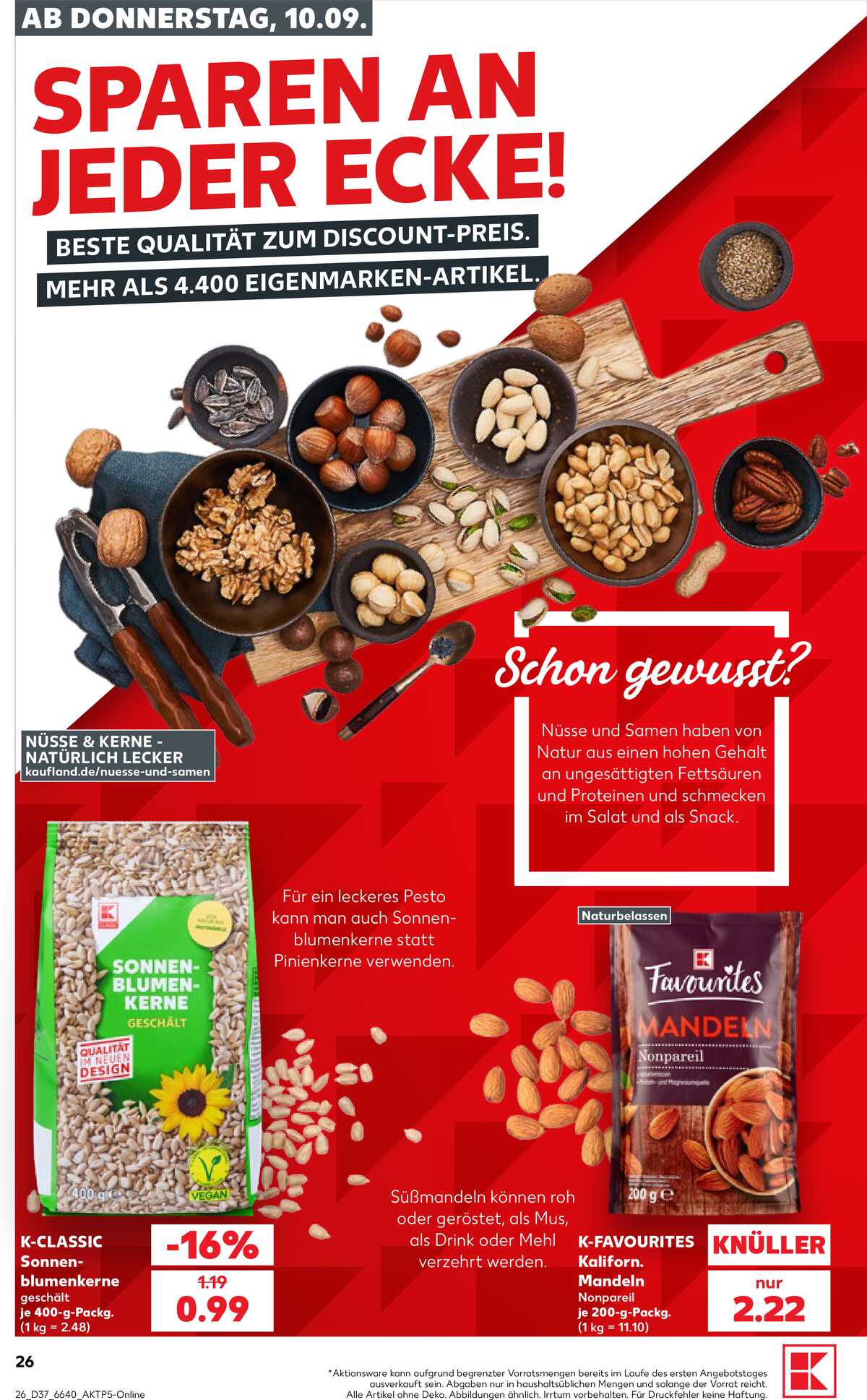 Leták Kaufland Německo 10.9.-16.9.2026 strana 26