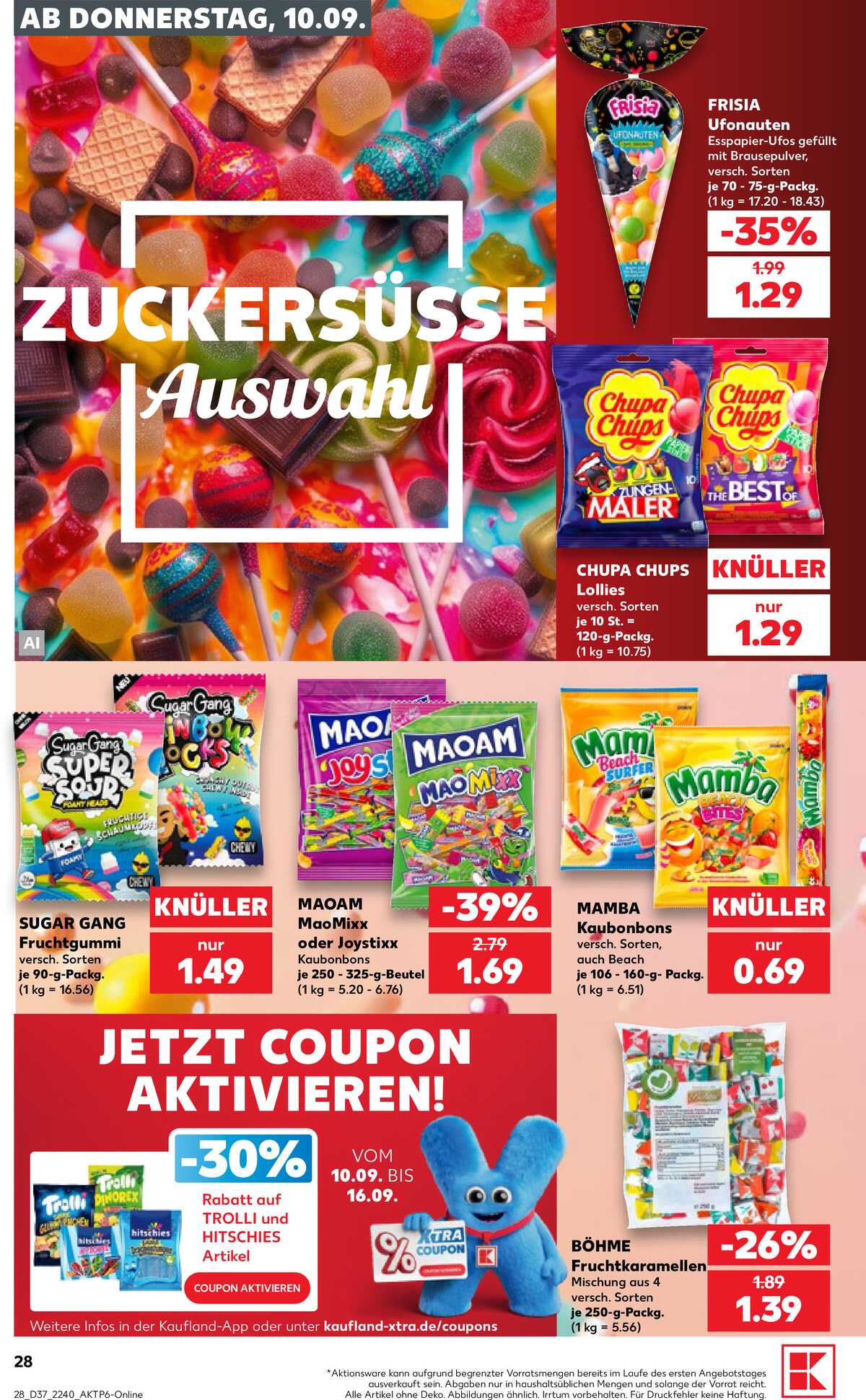 Leták Kaufland Německo 10.9.-16.9.2026 strana 28