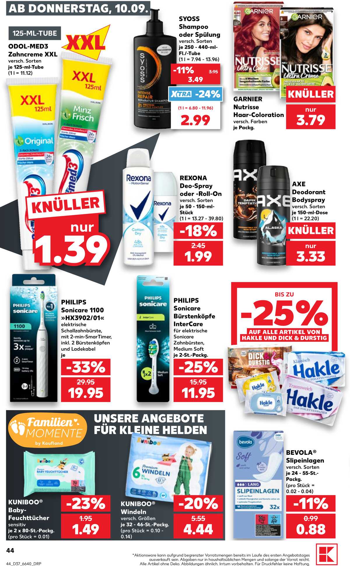 Leták Kaufland Německo 10.9.-16.9.2026 strana 44