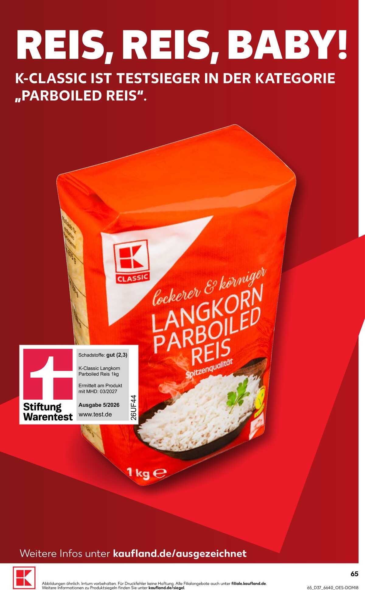 Leták Kaufland Německo 10.9.-16.9.2026 strana 65