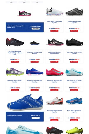 Intersport Kopačky a míče - 6. 9. 2026