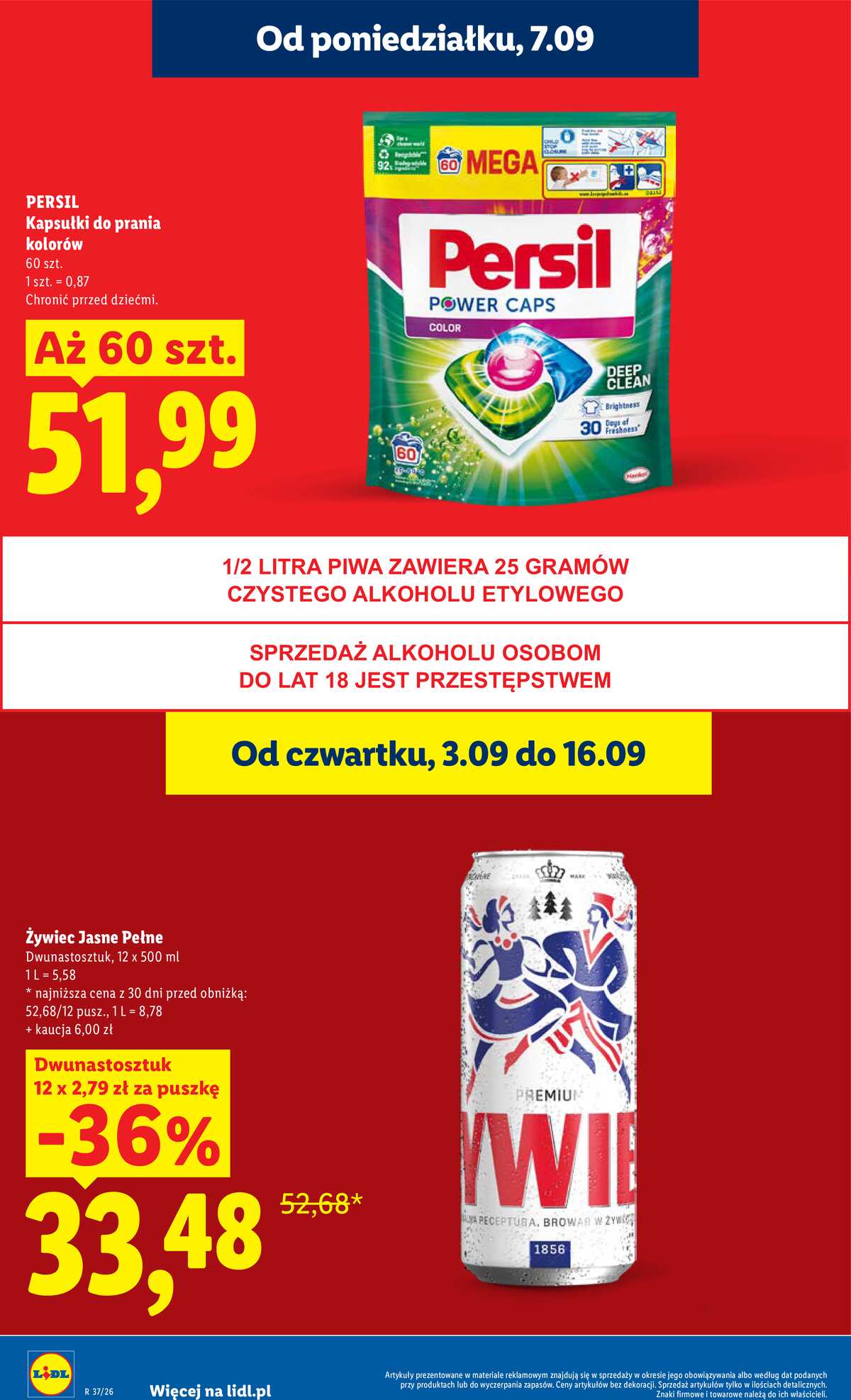 Leták Lidl Polsko 7.9.-9.9.2026 - Leták platí od 7. září do 9. září strana 20