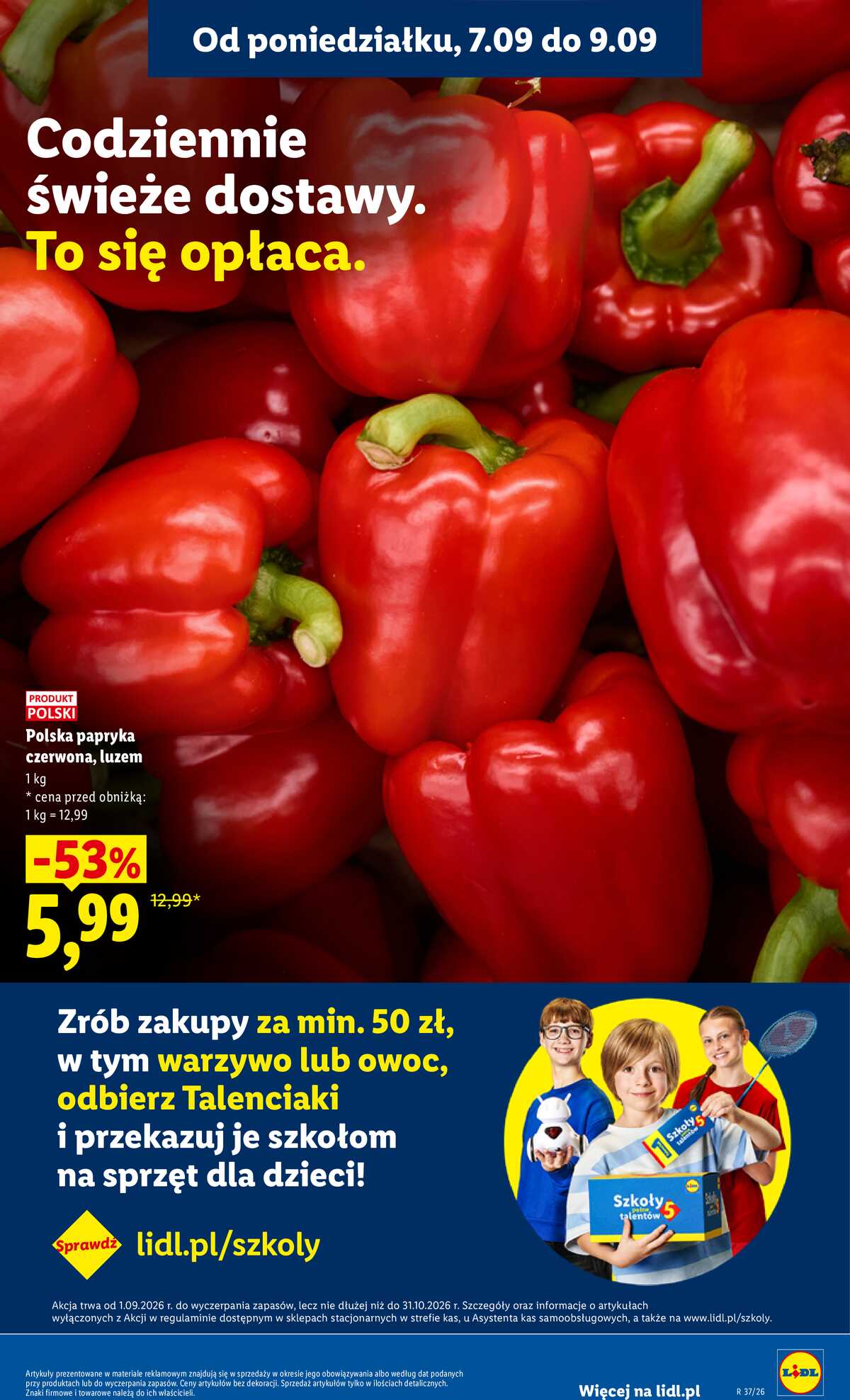 Leták Lidl Polsko 7.9.-9.9.2026 - Leták platí od 7. září do 9. září strana 33