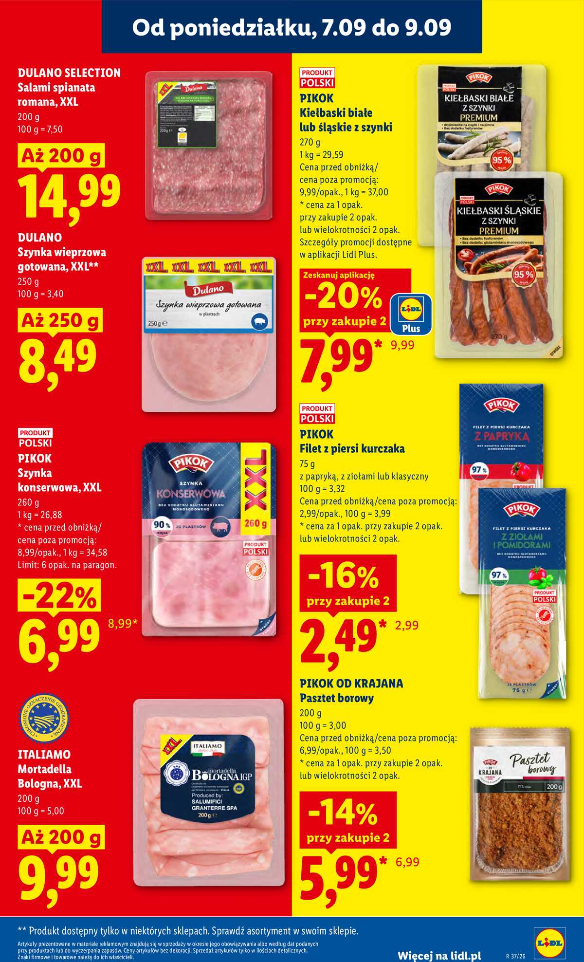 Leták Lidl Polsko 7.9.-9.9.2026 - Leták platí od 7. září do 9. září strana 37