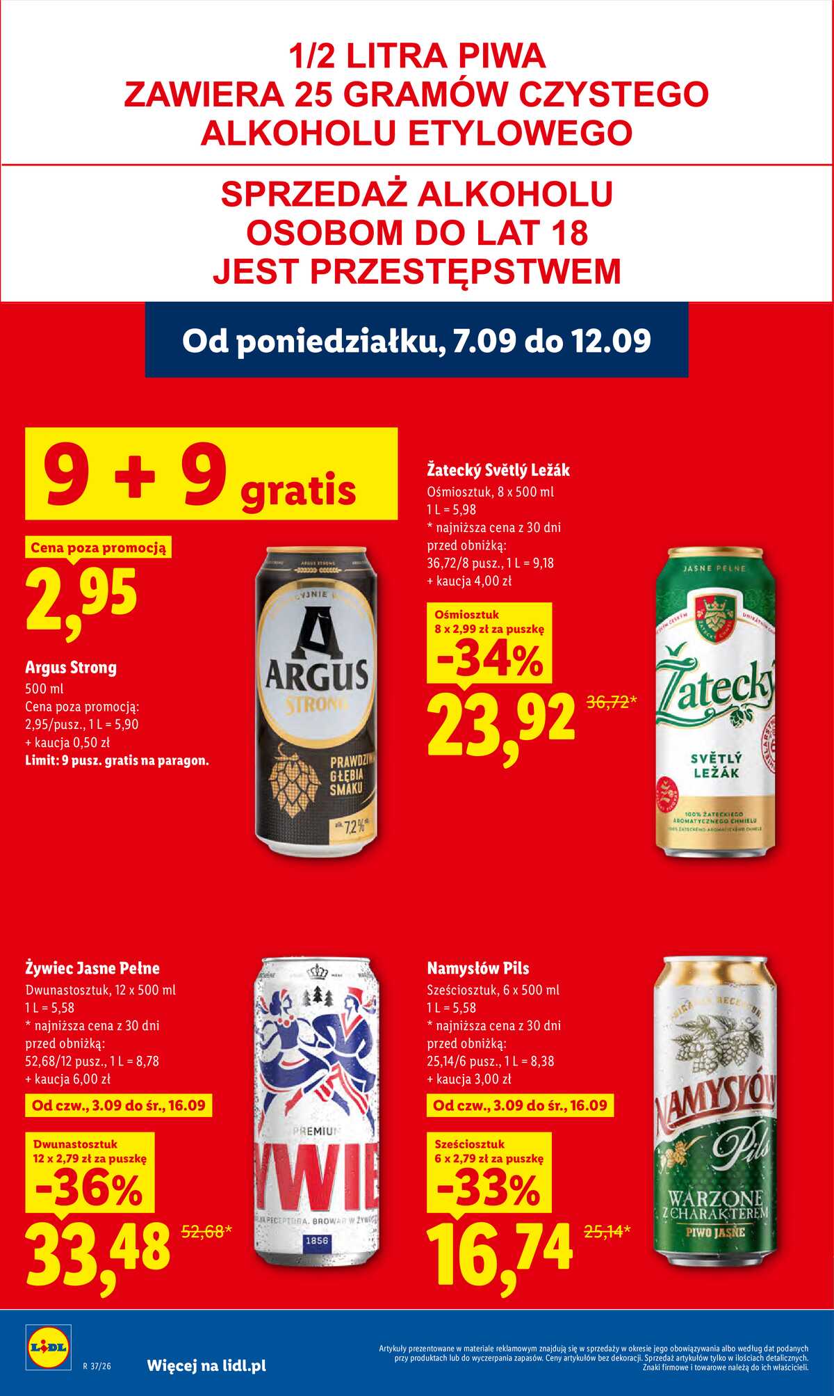 Leták Lidl Polsko 7.9.-9.9.2026 - Leták platí od 7. září do 9. září strana 48