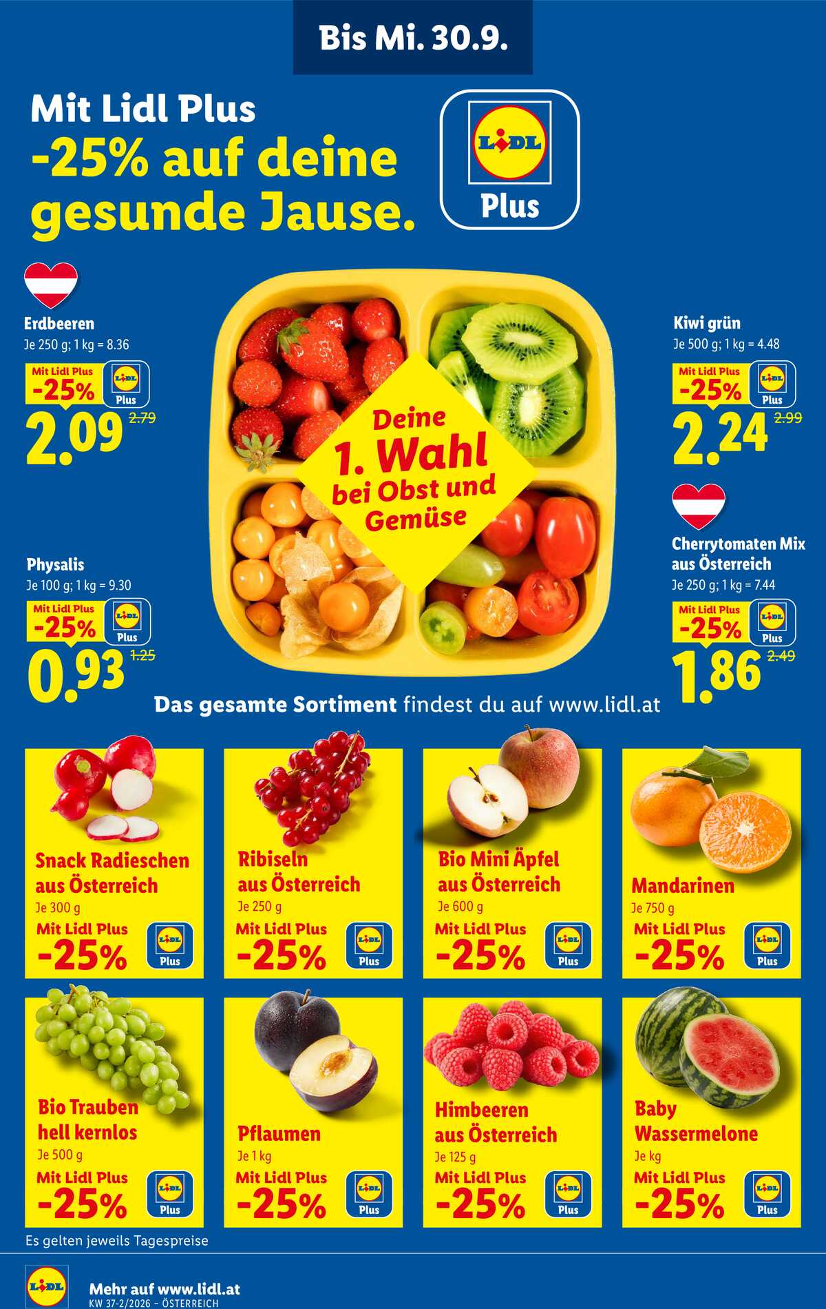 Leták Lidl Rakousko 10.9.-16.9.2026 strana 2