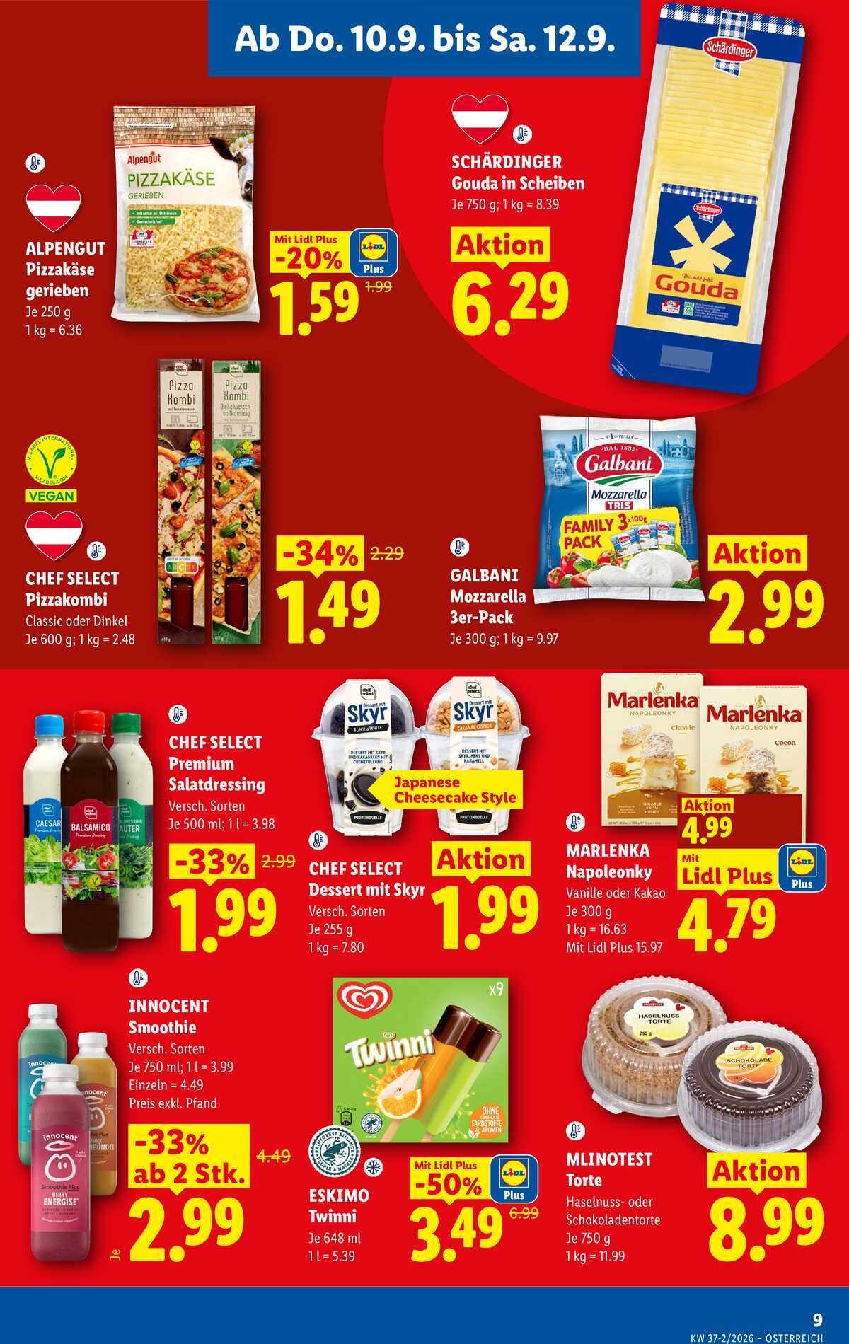 Leták Lidl Rakousko 10.9.-16.9.2026 strana 11