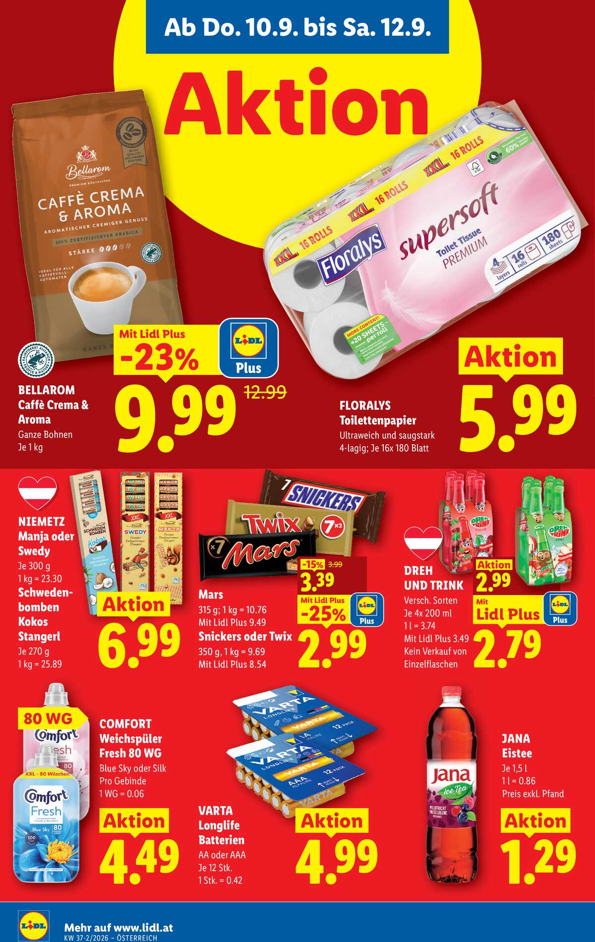 Leták Lidl Rakousko 10.9.-16.9.2026 strana 12