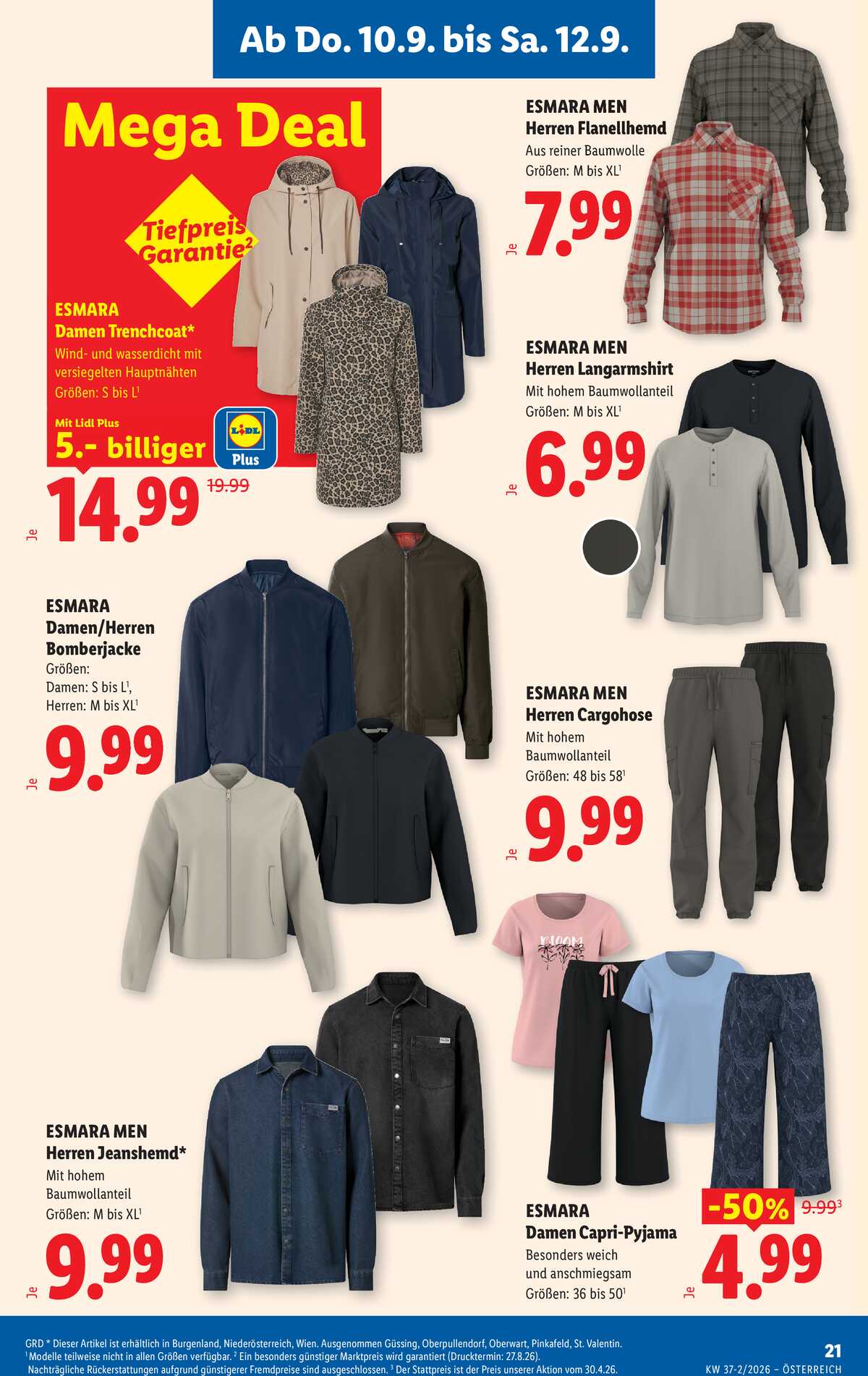 Leták Lidl Rakousko 10.9.-16.9.2026 strana 25