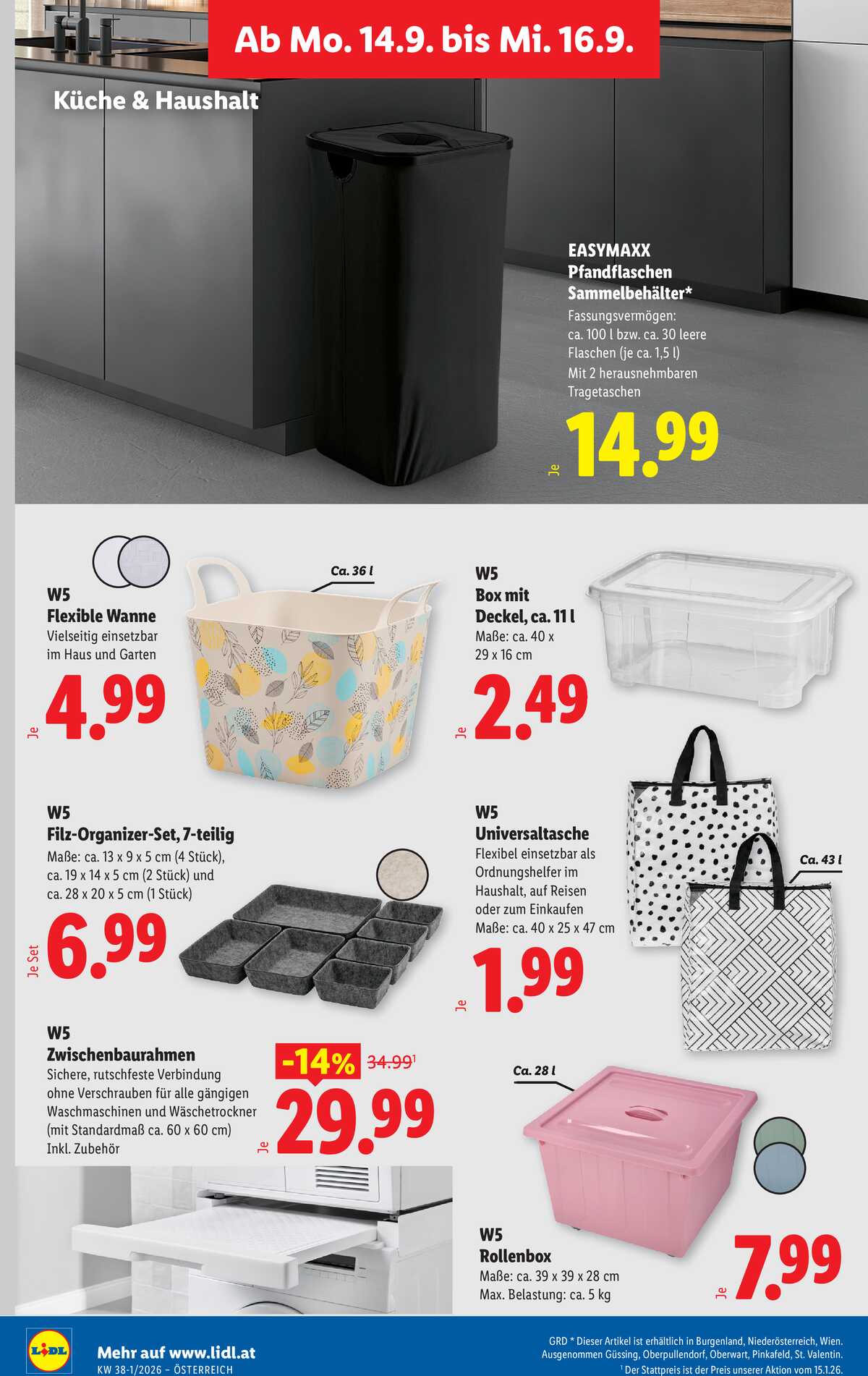 Leták Lidl Rakousko 10.9.-16.9.2026 strana 35