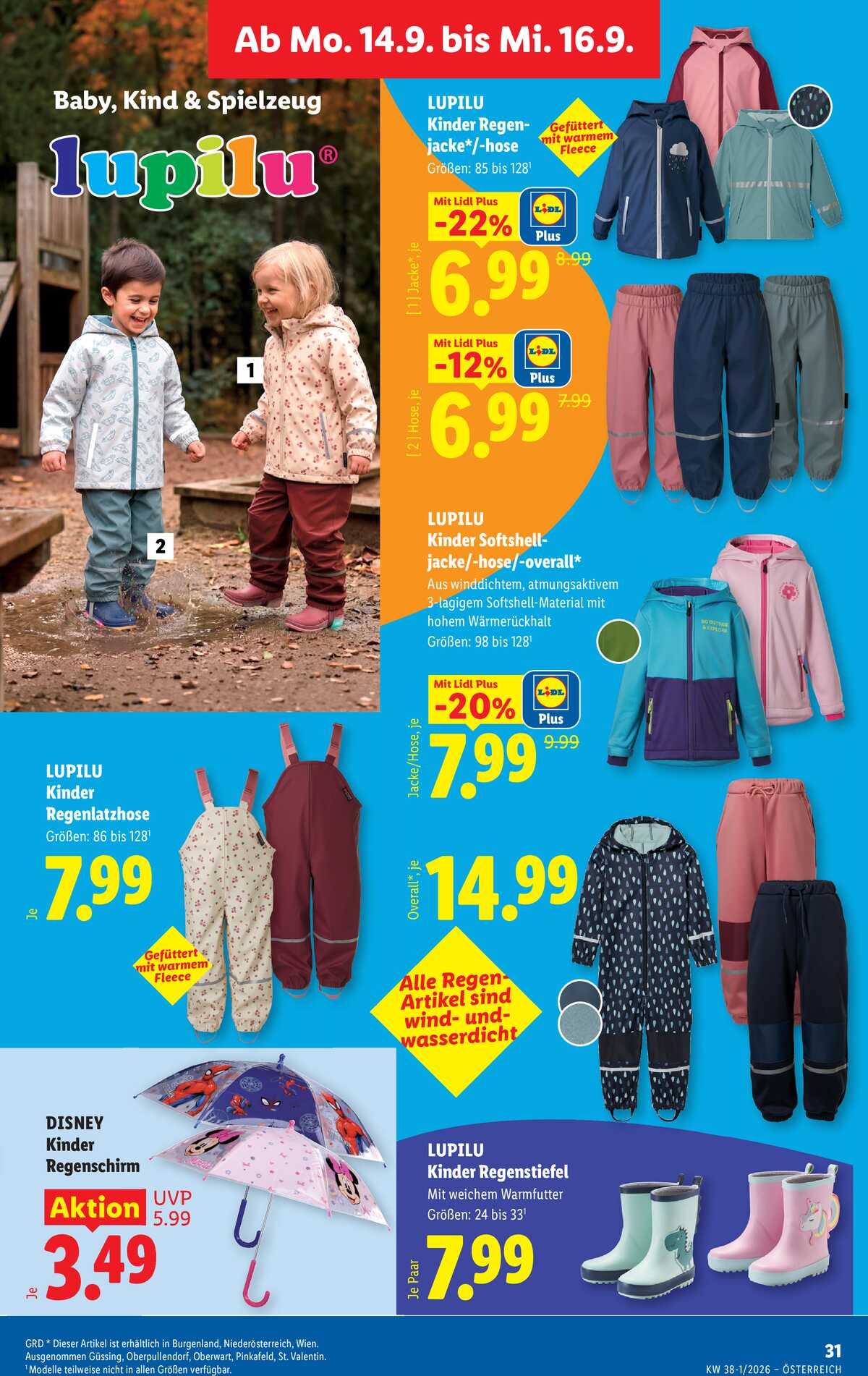 Leták Lidl Rakousko 10.9.-16.9.2026 strana 38