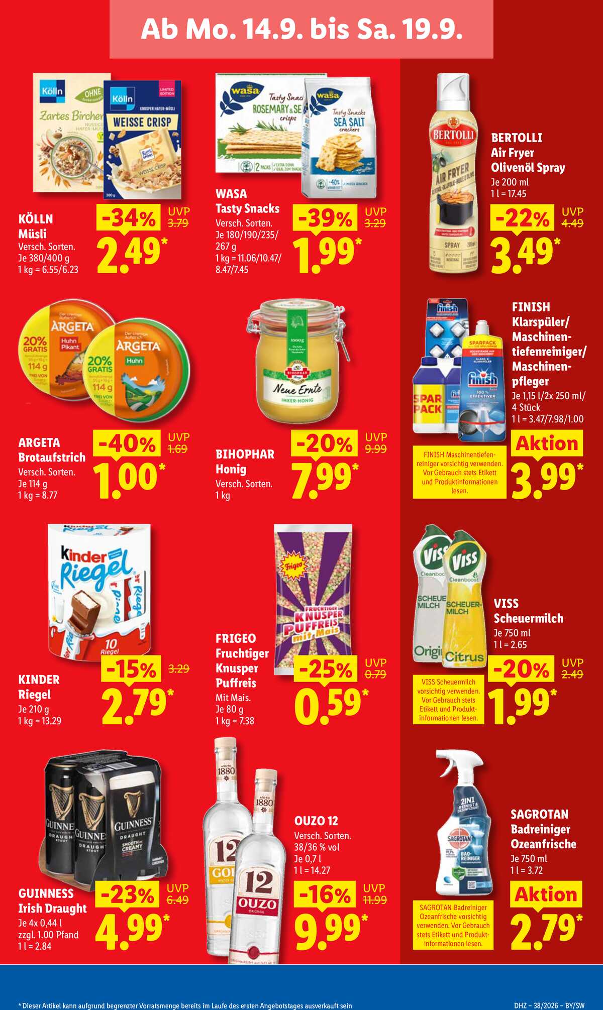 Leták Lidl Německo 14.9.-19.9.2026 strana 19