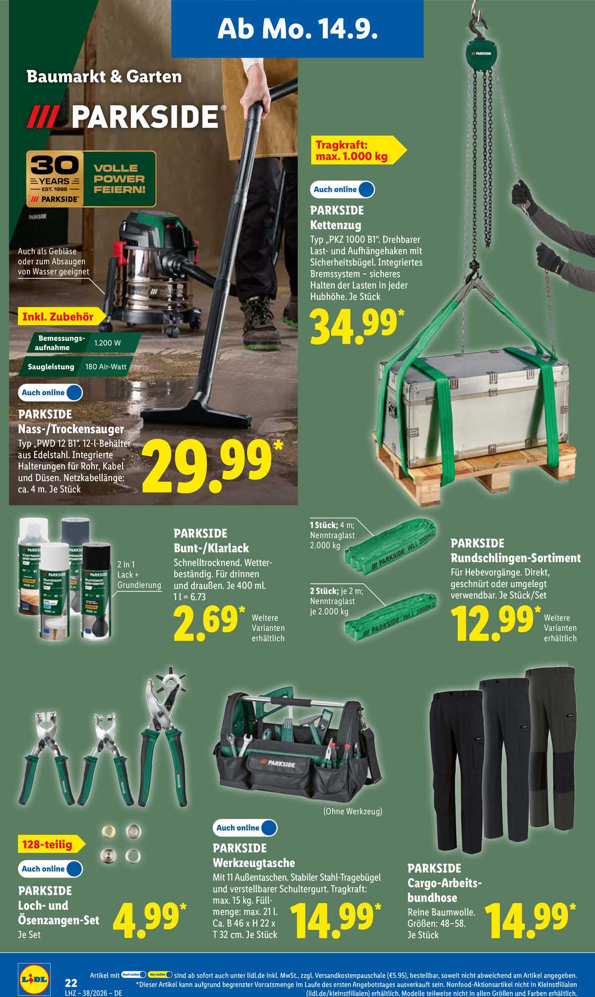 Leták Lidl Německo 14.9.-19.9.2026 strana 38