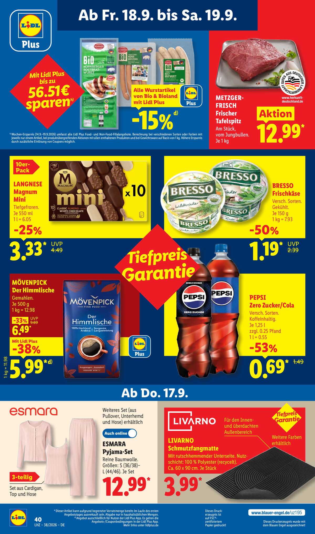 Leták Lidl Německo 14.9.-19.9.2026 strana 68