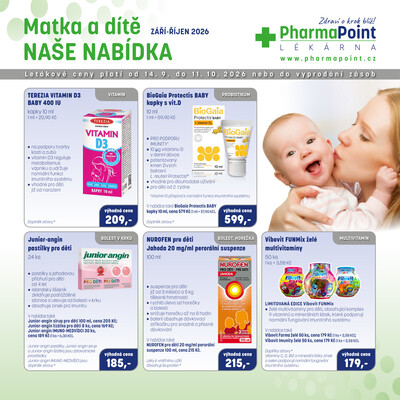 Pharma Point Matka a dítě typ A od 1.9. do 31.10.2026