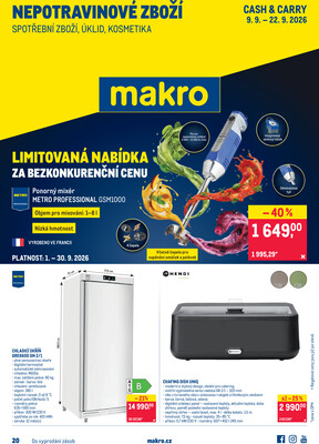MAKRO Nepotravinové zboží do 22.9.