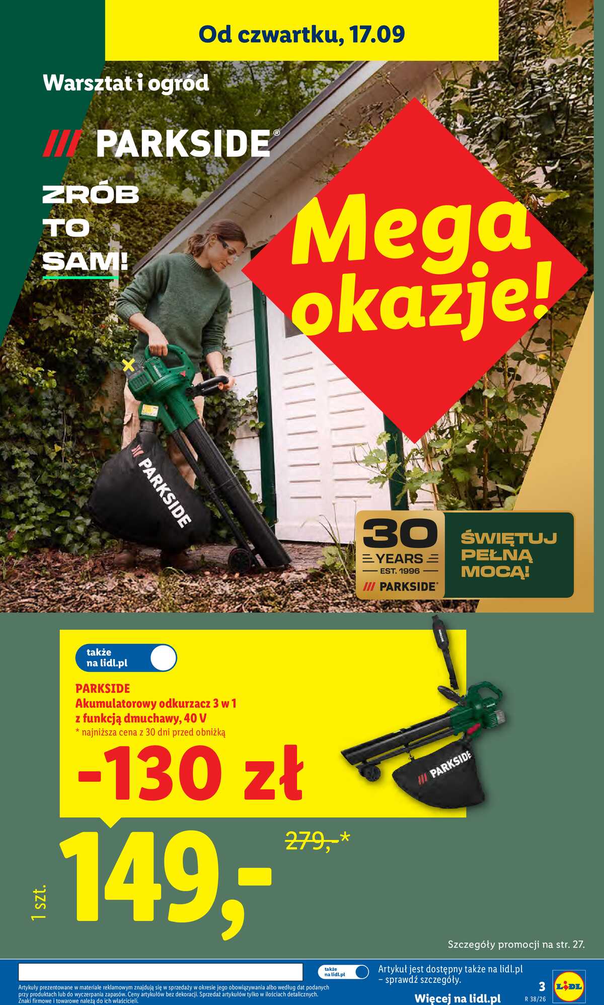 Leták Lidl Polsko 14.9.-19.9.2026 - Leták platí od 14. 9. do 19. 9. strana 3