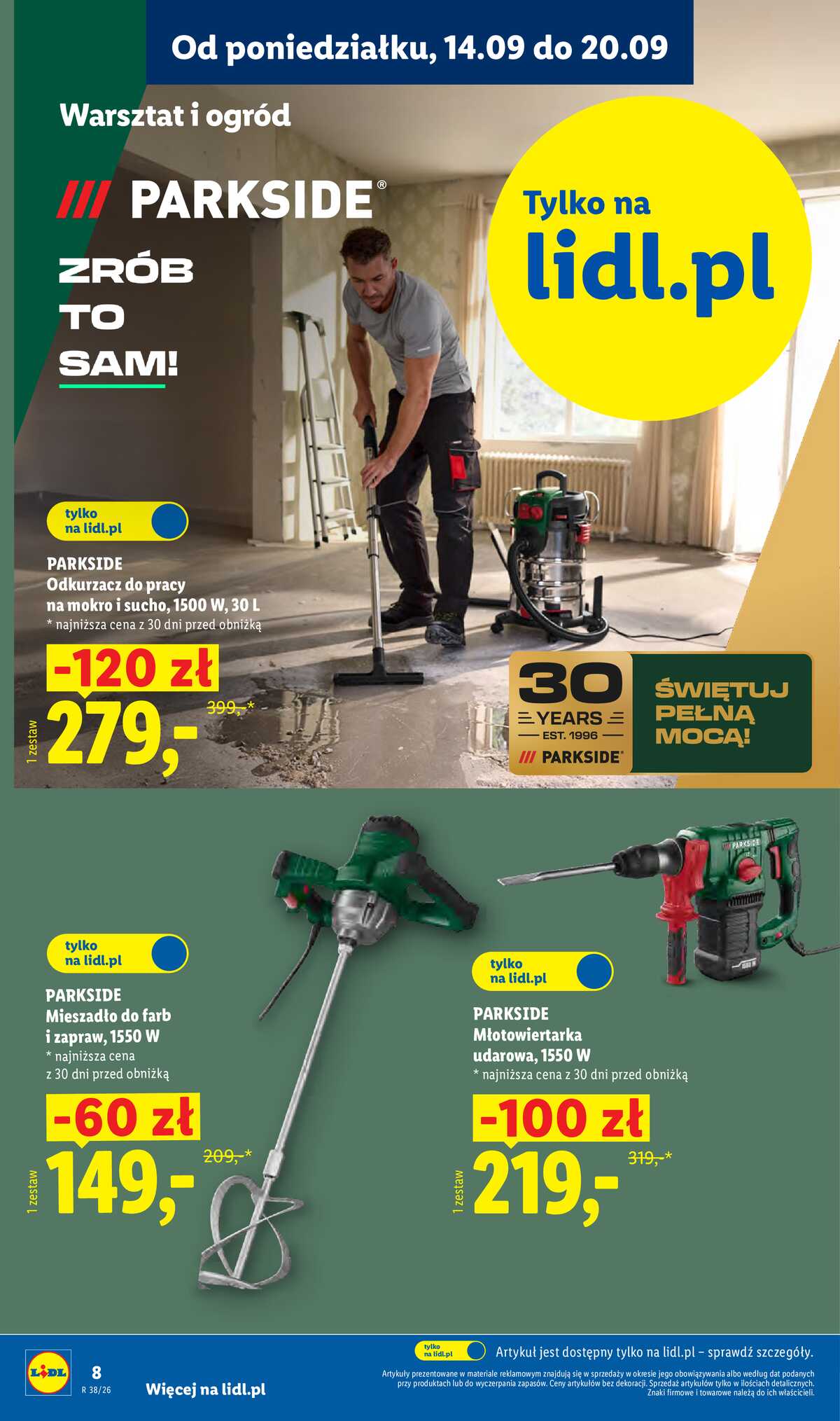 Leták Lidl Polsko 14.9.-19.9.2026 - Leták platí od 14. 9. do 19. 9. strana 8