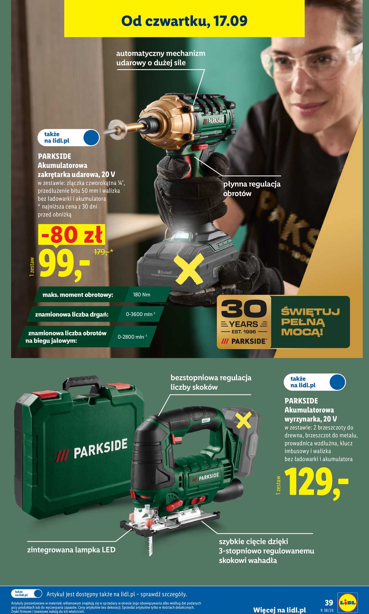 Leták Lidl Polsko 14.9.-19.9.2026 - Leták platí od 14. 9. do 19. 9. strana 47
