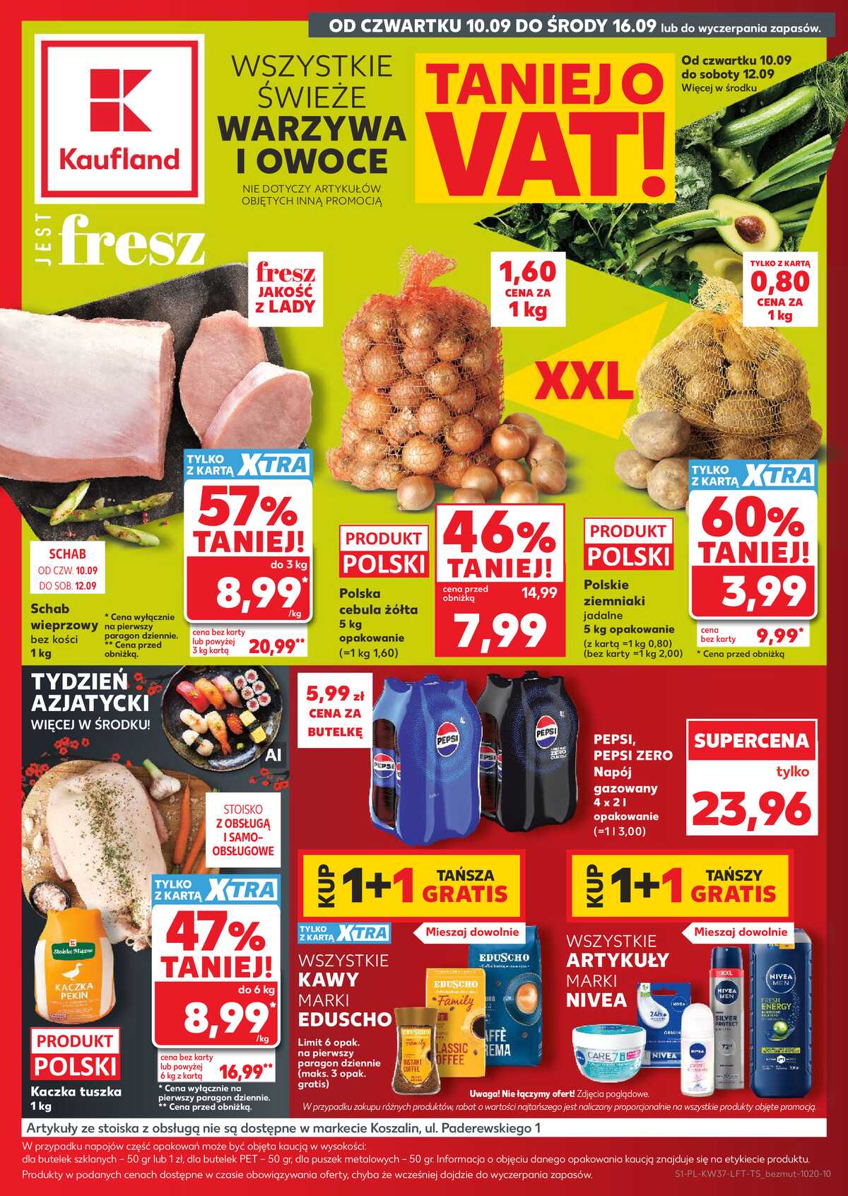 Leták Kaufland Polsko 10.9.-16.9.2026 - Týdenní zpravodaj strana 1