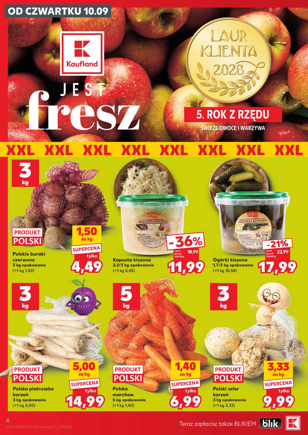 Leták Kaufland Polsko 10.9.-16.9.2026 - Týdenní zpravodaj strana 4
