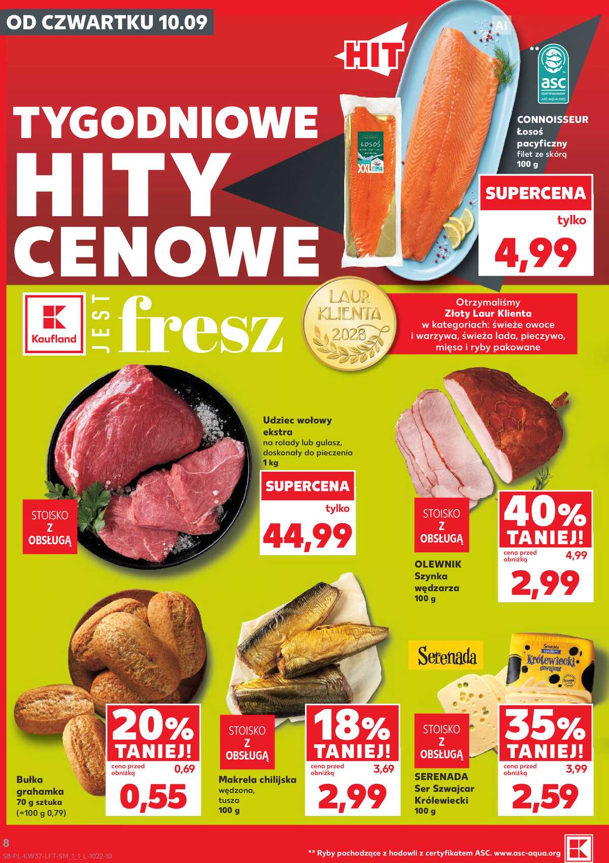Leták Kaufland Polsko 10.9.-16.9.2026 - Týdenní zpravodaj strana 8