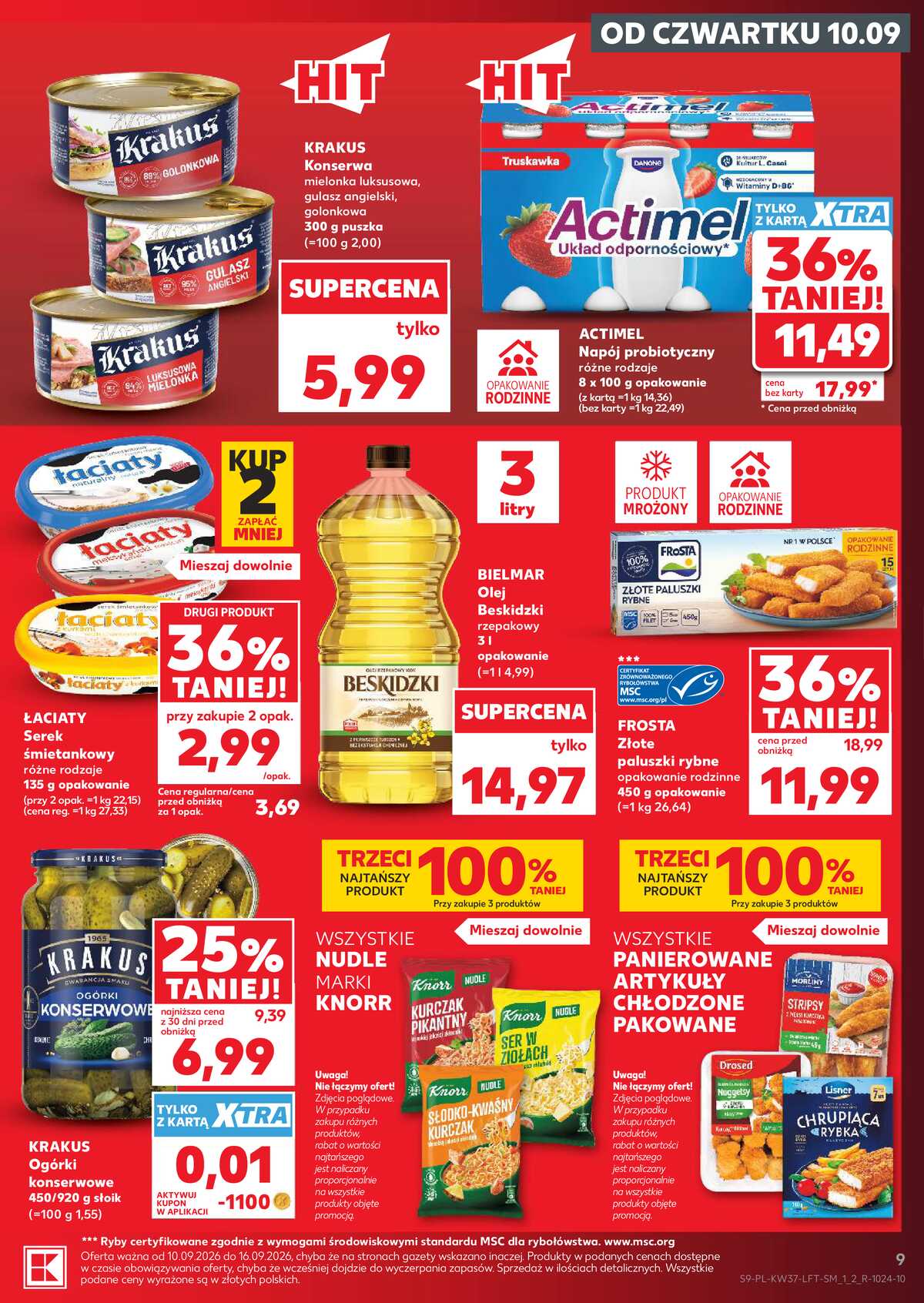 Leták Kaufland Polsko 10.9.-16.9.2026 - Týdenní zpravodaj strana 9
