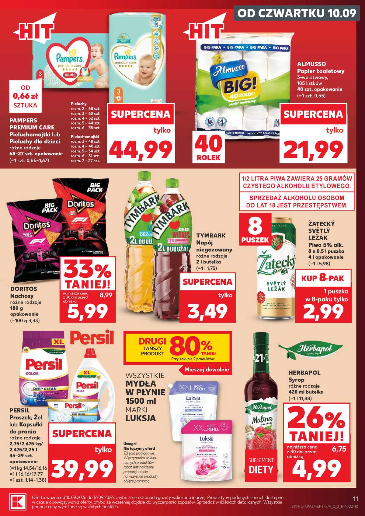 Leták Kaufland Polsko 10.9.-16.9.2026 - Týdenní zpravodaj strana 11