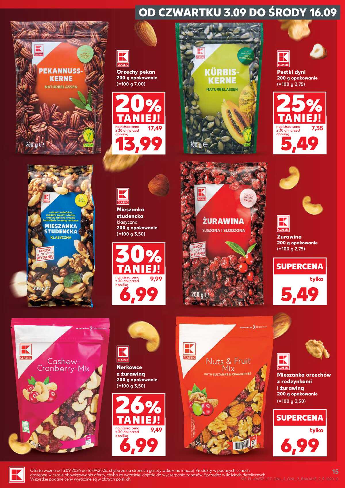 Leták Kaufland Polsko 10.9.-16.9.2026 - Týdenní zpravodaj strana 15