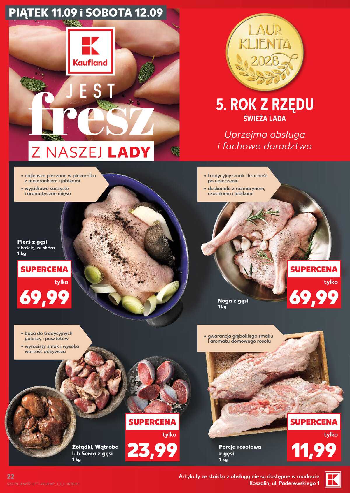 Leták Kaufland Polsko 10.9.-16.9.2026 - Týdenní zpravodaj strana 22