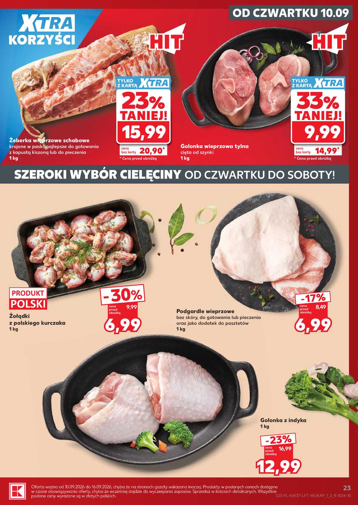 Leták Kaufland Polsko 10.9.-16.9.2026 - Týdenní zpravodaj strana 23