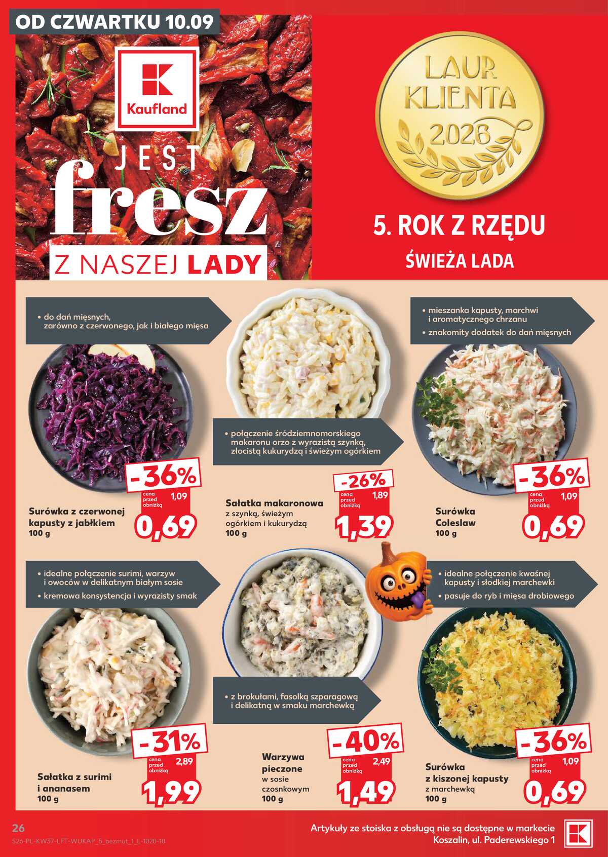 Leták Kaufland Polsko 10.9.-16.9.2026 - Týdenní zpravodaj strana 26
