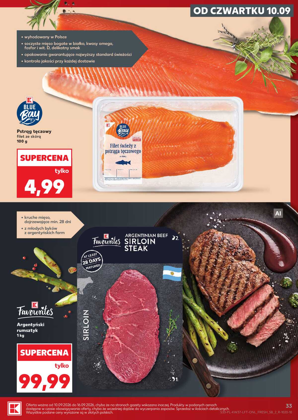 Leták Kaufland Polsko 10.9.-16.9.2026 - Týdenní zpravodaj strana 33