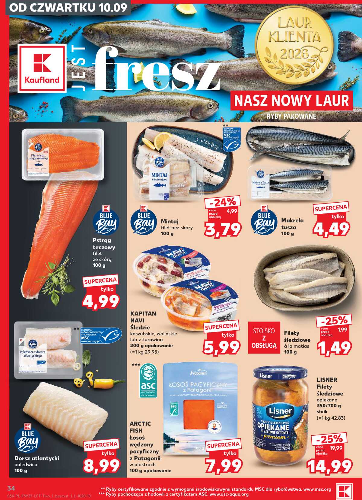 Leták Kaufland Polsko 10.9.-16.9.2026 - Týdenní zpravodaj strana 34