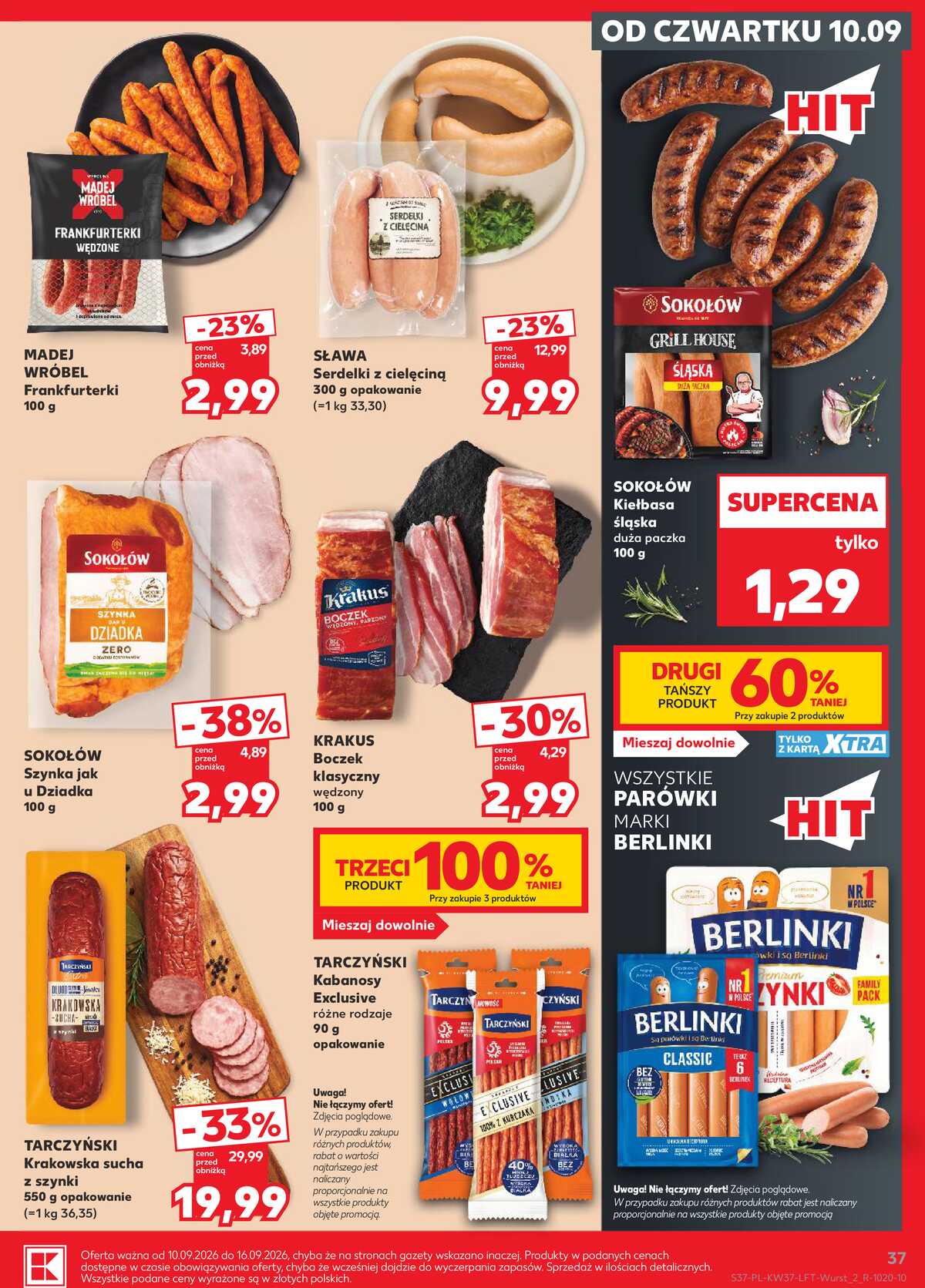 Leták Kaufland Polsko 10.9.-16.9.2026 - Týdenní zpravodaj strana 37
