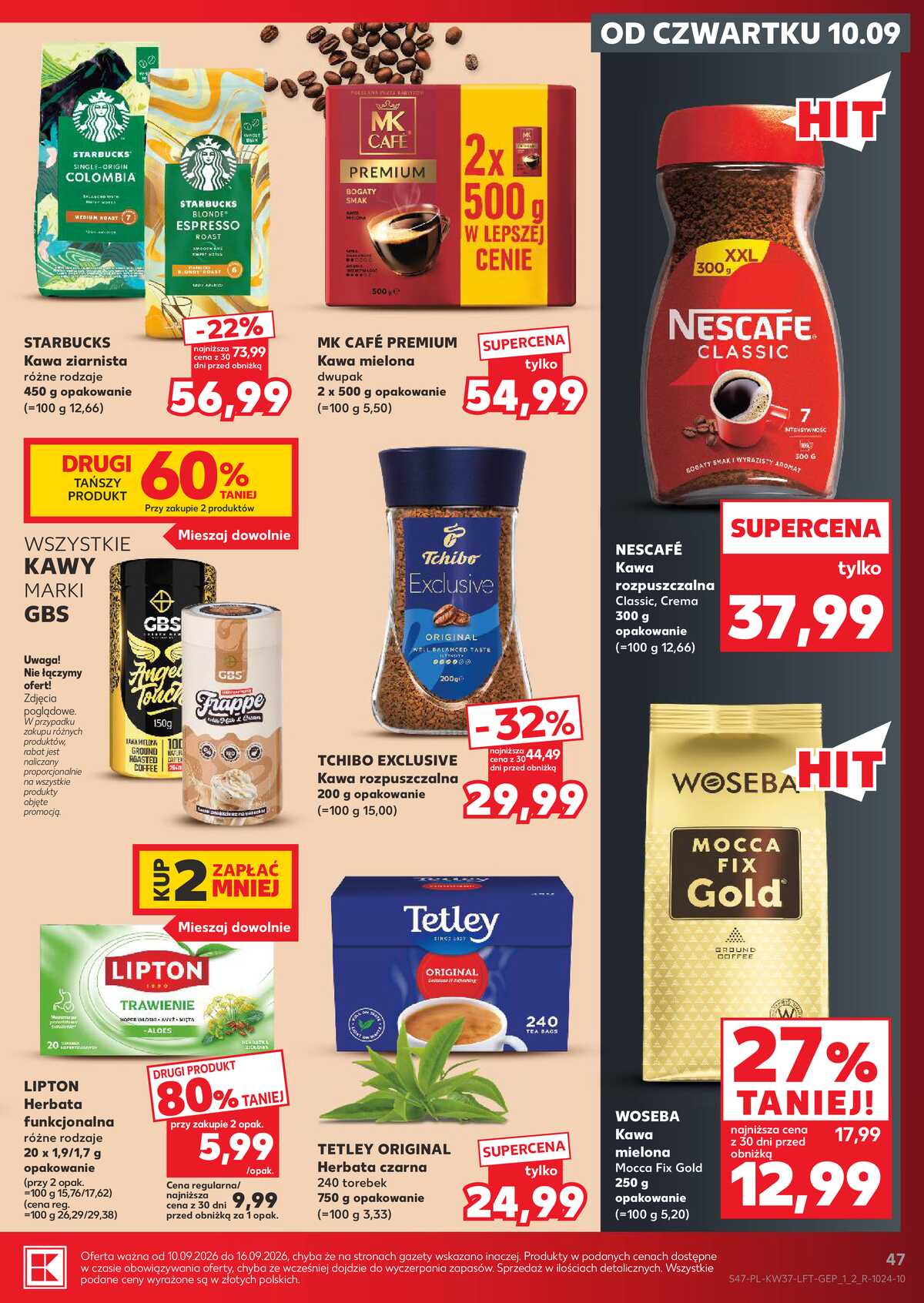 Leták Kaufland Polsko 10.9.-16.9.2026 - Týdenní zpravodaj strana 47