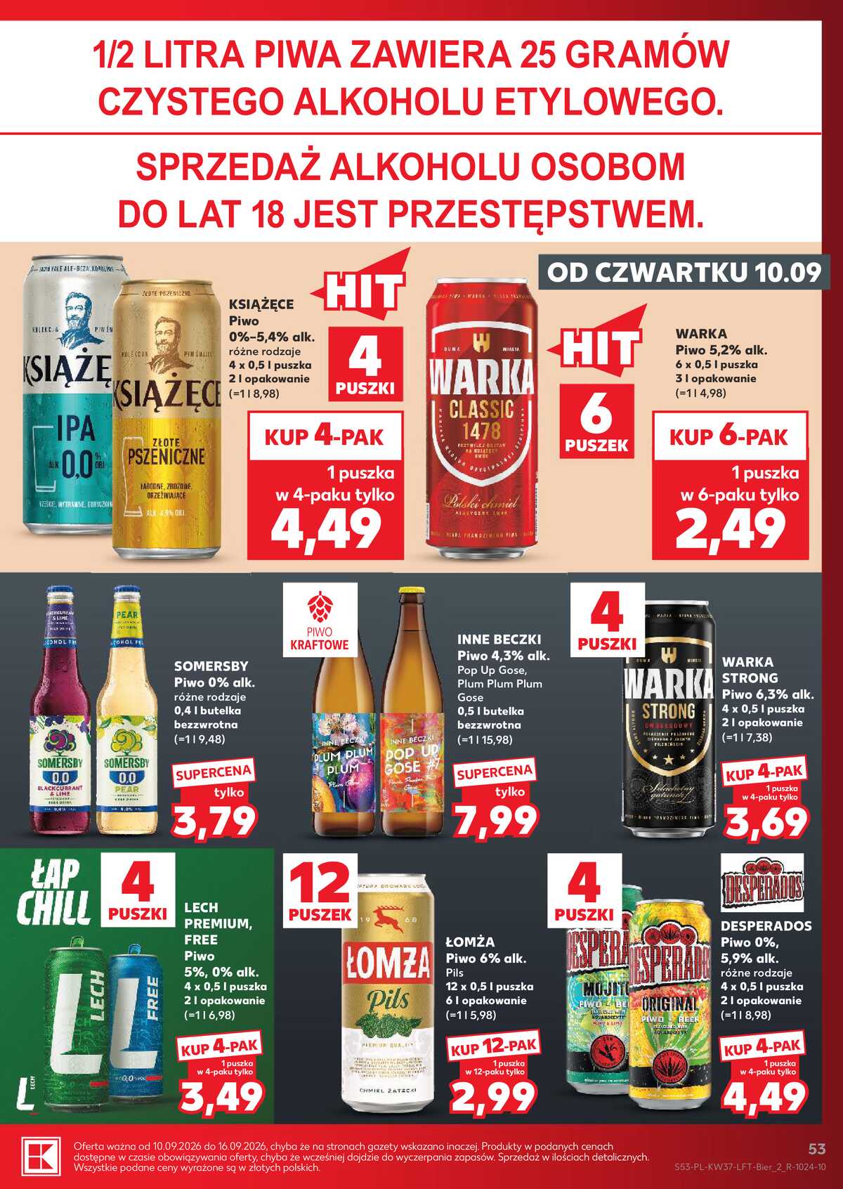 Leták Kaufland Polsko 10.9.-16.9.2026 - Týdenní zpravodaj strana 53