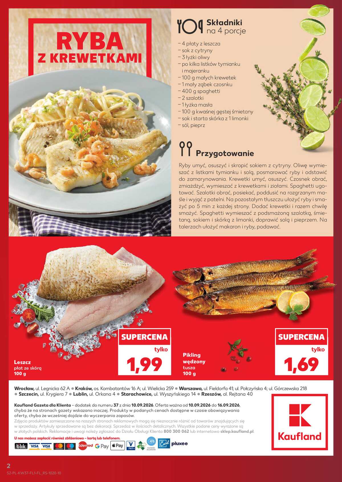 Leták Kaufland Polsko 10.9.-16.9.2026 - Ryby z našeho pultu strana 2