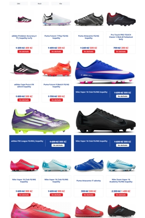 Intersport Kopačky a míče - 9. 9. 2026
